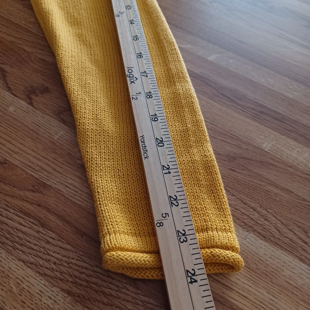 Open-Front Knit Cardigan Sweater Mustard Yellow Size M Cozycore Autumn Boho Chic - Picture 11 of 16